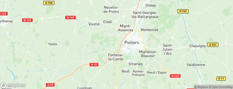 Vouneuil-sous-Biard, France Map