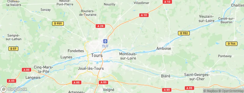 Vouvray, France Map