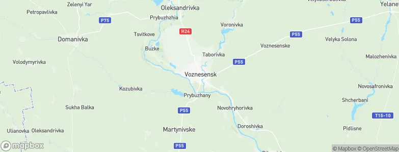 Voznesensk, Ukraine Map