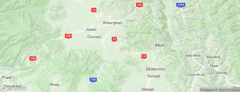 Voșlăbeni, Romania Map