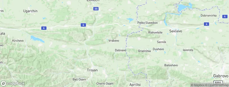 Vrabevo, Bulgaria Map