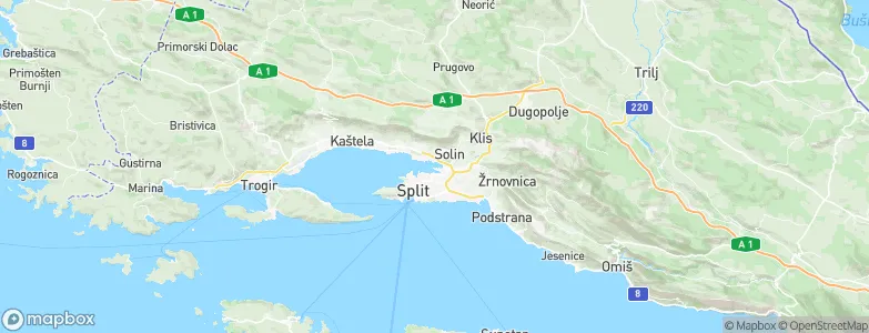 Vranjic, Croatia Map