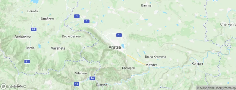 Vratsa, Bulgaria Map