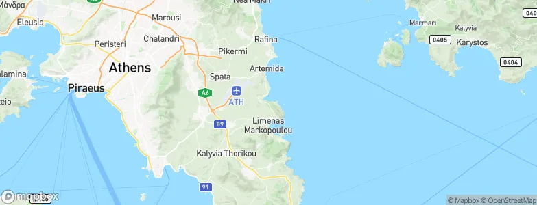Vravrona, Greece Map