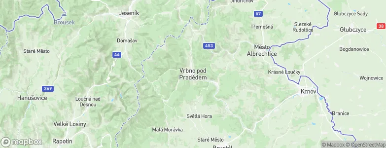 Vrbno pod Pradědem, Czechia Map