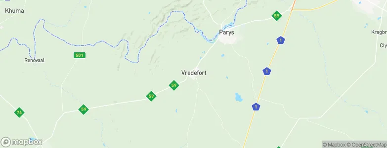 Vredefort, South Africa Map