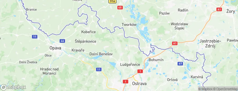 Vřesina, Czechia Map