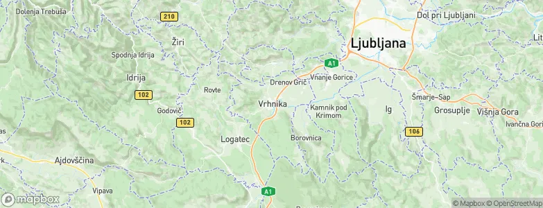 Vrhnika, Slovenia Map