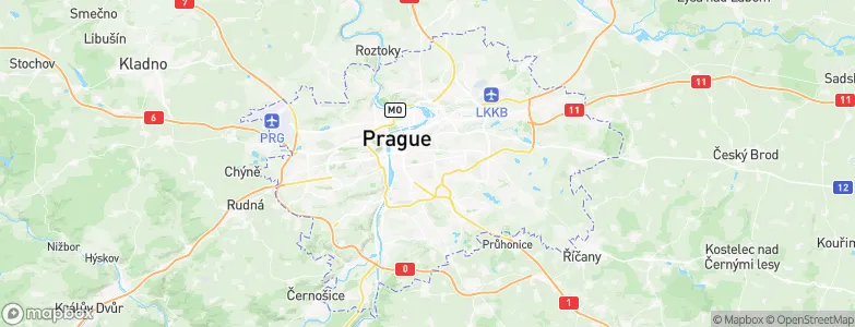 Vršovice, Czechia Map