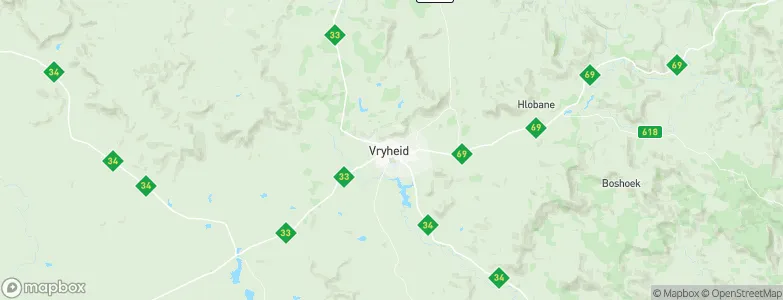 Vryheid, South Africa Map