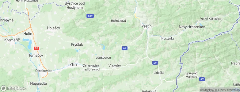 Všemina, Czechia Map