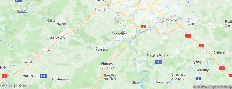 Všenory, Czechia Map