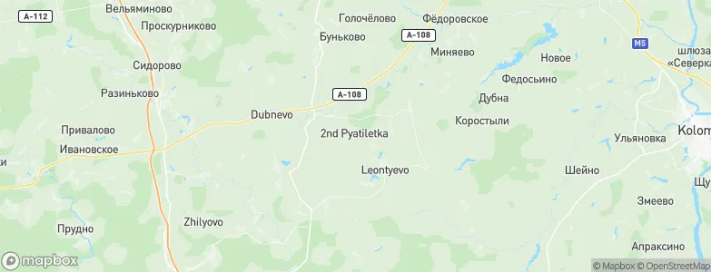 Vtoraya Pyatiletka, Russia Map