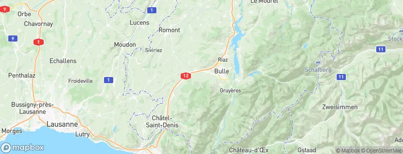 Vuadens, Switzerland Map