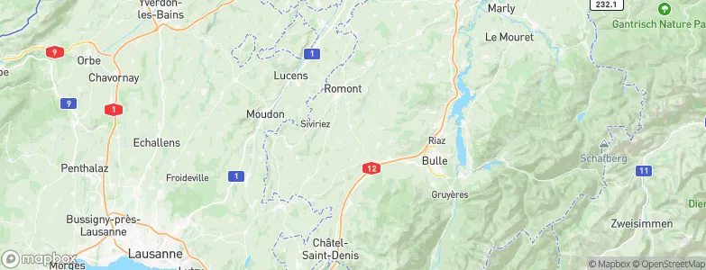 Vuisternens-devant-Romont, Switzerland Map