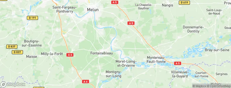 Vulaines-sur-Seine, France Map