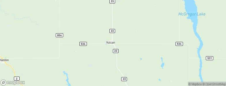Vulcan, Canada Map