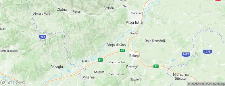 Vurpăr, Romania Map