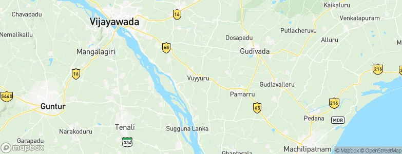 Vuyyūru, India Map
