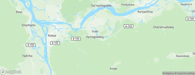 Vychegodskiy, Russia Map