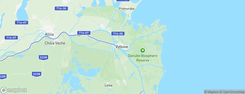 Vylkove, Ukraine Map