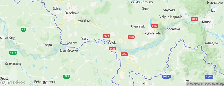 Vylok, Ukraine Map
