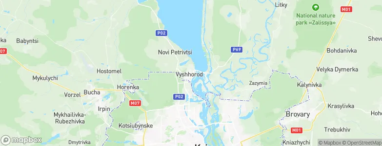 Vyshhorod, Ukraine Map