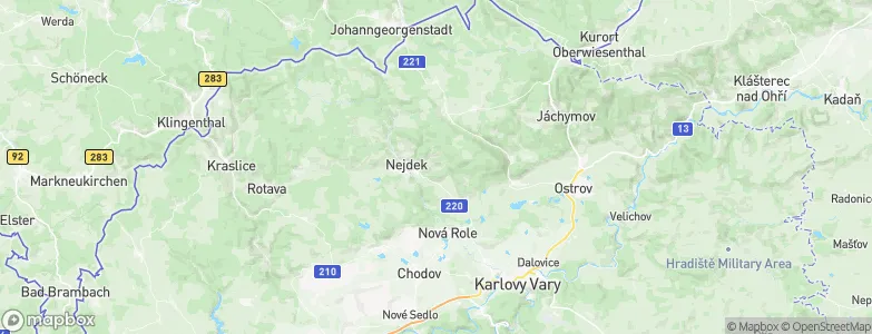 Vysoká Štola, Czechia Map