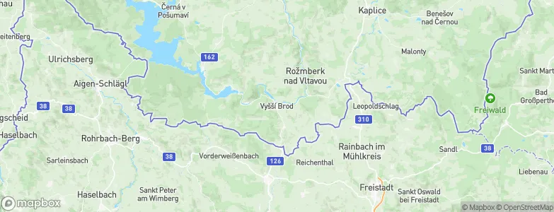 Vyšší Brod, Czechia Map