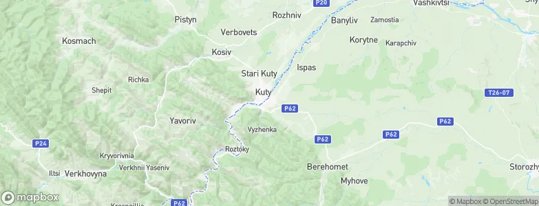Vyzhnytsya, Ukraine Map