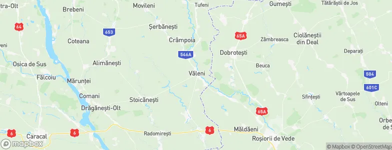 Văleni, Romania Map