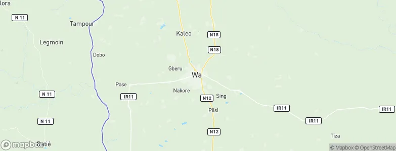 Wa, Ghana Map