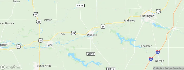 Wabash, United States Map
