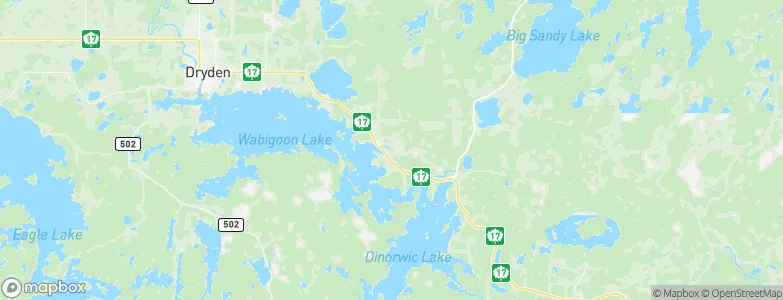 Wabigoon, Canada Map