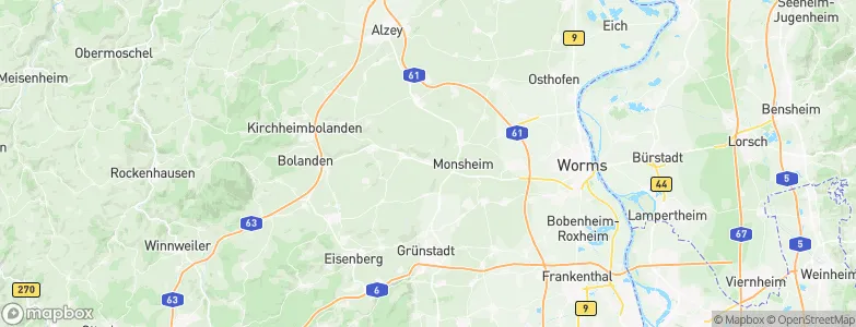 Wachenheim, Germany Map
