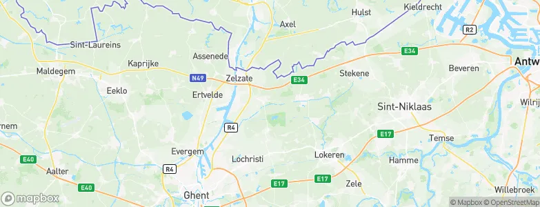 Wachtebeke, Belgium Map