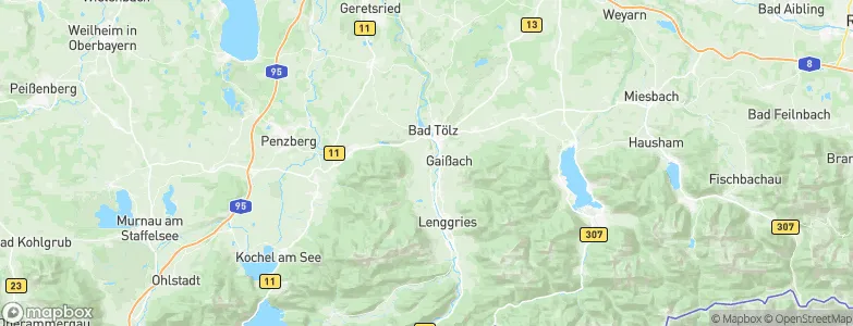 Wackersberg, Germany Map