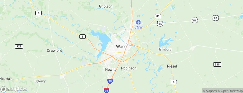 Waco, United States Map