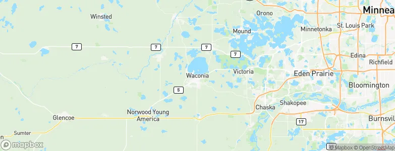 Waconia, United States Map