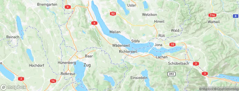Wädenswil / Untermosen-Fuhr, Switzerland Map