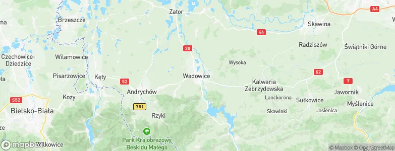Wadowice, Poland Map