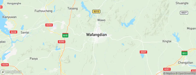Wafangdian, China Map
