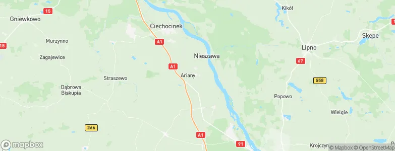 Waganiec, Poland Map