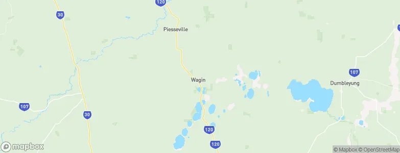 Wagin, Australia Map