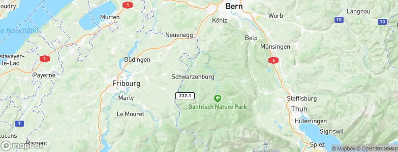 Wahlern, Switzerland Map