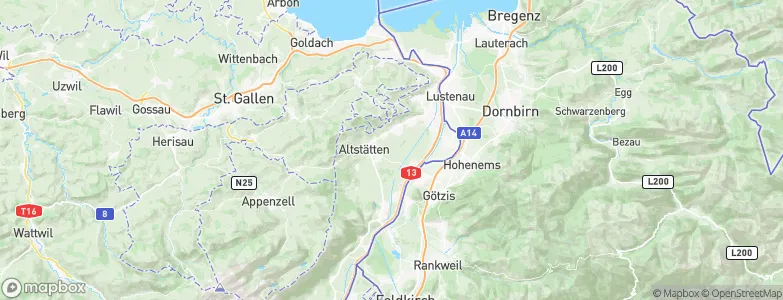 Wahlkreis Rheintal, Switzerland Map