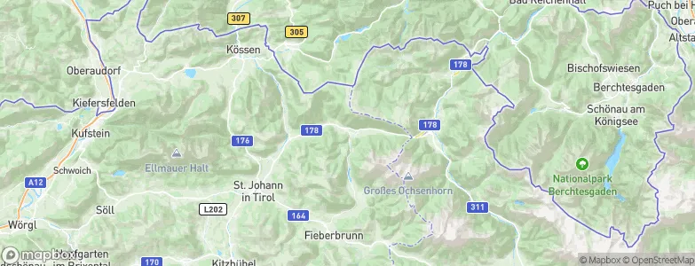 Waidring, Austria Map