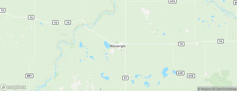 Wainwright, Canada Map