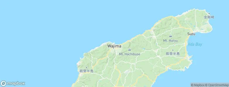 Wajima, Japan Map
