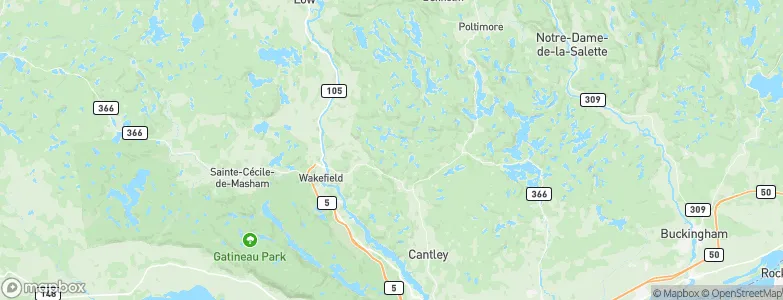 Wakefield, Canada Map